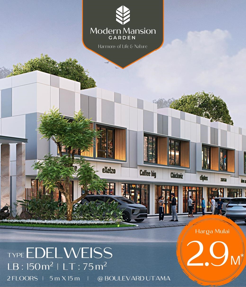 Ruko Modern Mansion Garden